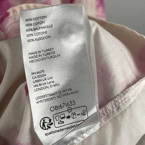 Anthropologie Maeve Bettina Dress Tiered Shirt Buttondown Watercolor Pink Small - Picture 9 of 13